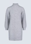 Levelle Women's Cable Knit Turtleneck Sweater Dress. Grey - SD0005H