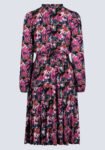 Karrigan Women's Long-Sleeve Midi Dress. Pink Floral - WD0059F