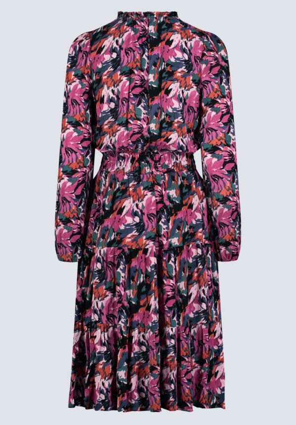 Karrigan Women's Long-Sleeve Midi Dress. Pink Floral - WD0059F