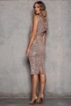 Presley Midi Dress by Elle Zeitoune - Rose Gold